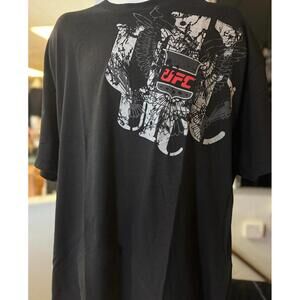 Y2K UFC eagle wing big logo black NWT deadstock t-shirt 2XL